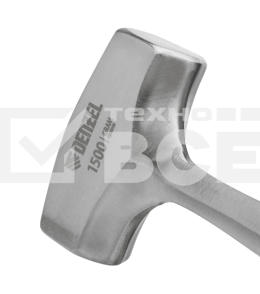 Кувалда Denzel 1,5 кг, цельнометаллическая, двухкомпонентная рукоятка