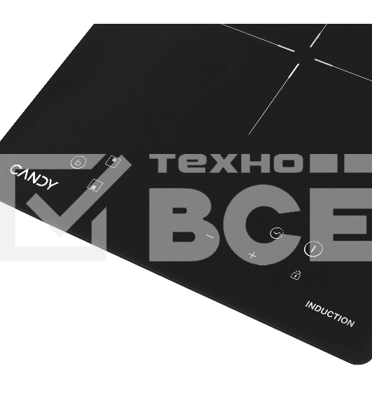 Индукционная панель варочная CANDY CHXY32NB, 2х комф, черная