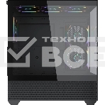 Корпус Accord ACC-EL1B TG черный без БП ATX 2xUSB2.0 1xUSB3.1 audio, фото3
