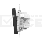 Механизм выключателя EKF UP1-SWB-24 двухклавишный, с подсветкой, черный Эпика, фото10