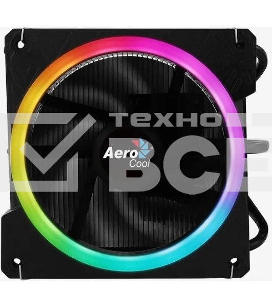 Кулер для процессора AeroCool/Formula Cylon 3H черный, 120 мм, алюминий, 1800 об/мин, 24.3 дБ, 4 pin, 125 Вт, 98 мм