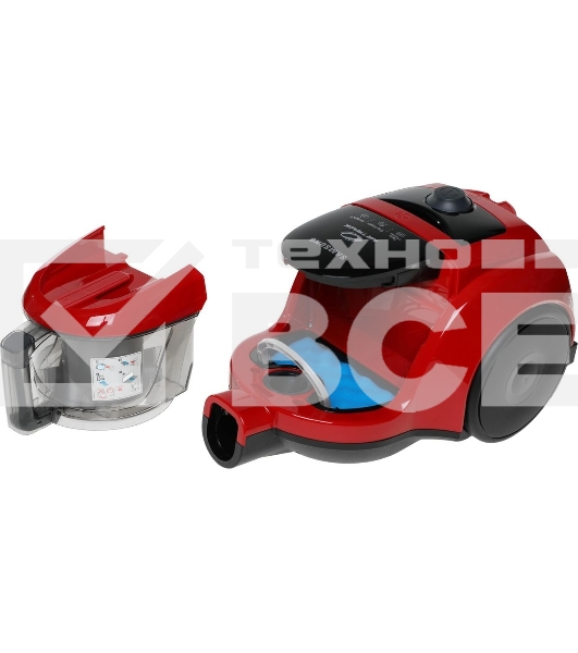 Пылесос Samsung VCC4520S3R/XEV красный, 350/1600 Вт, уборка сухая, пылесборник контейнер 1.3 л