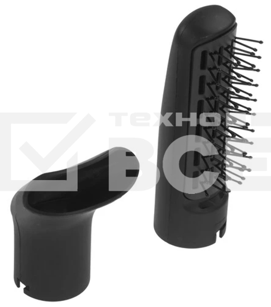 Фен-щётка DELTA DL-0432R черный/розовый, 1000 Вт