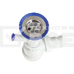 Сифон МИНИ ЭЛИТ для раковин 1'1/2 х 40/50 мм с нержавеющей чашкой 63 мм с отводом для стиральной или посудомоечной машины и c гофротрубой L800 мм, фото3