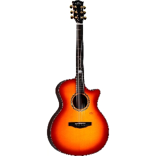 Электроакустическая гитара Kepma G1E-GA-BS цвет Cherry Burst