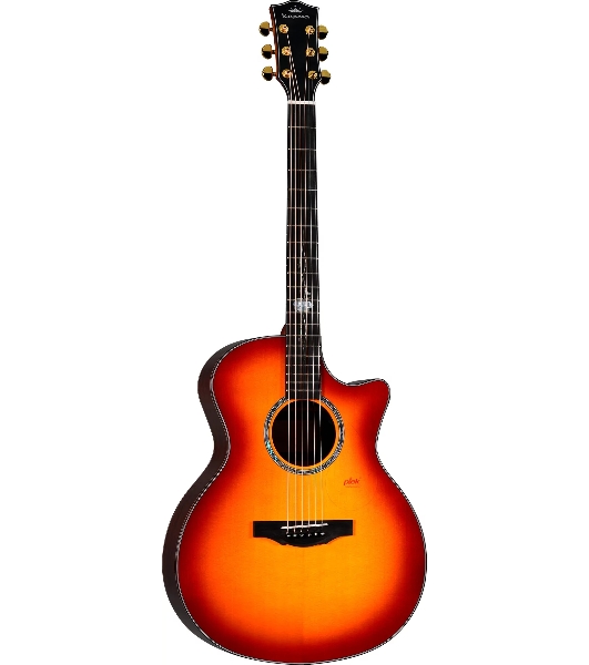 Электроакустическая гитара Kepma G1E-GA-BS цвет Cherry Burst