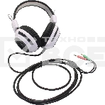 Наушники с микрофоном Oklick HS-G300 белый/черный 2.5м мониторы, фото 1