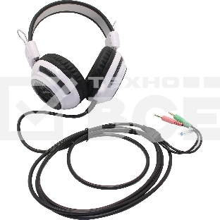 Наушники с микрофоном Oklick HS-G300 белый/черный 2.5м мониторы