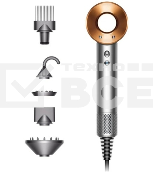 Фен Dyson Supersonic HD07 Bright Nickel/Bright Copper 1600Вт никель/медный