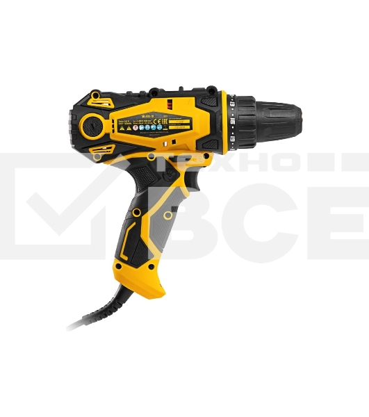 Дрель-шуруповерт Denzel SD-300-10, Сетевая, 300Вт