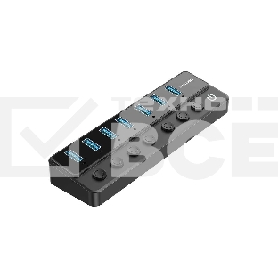 Концентратор Vention OTG USB 3.0 на 7 портов черный