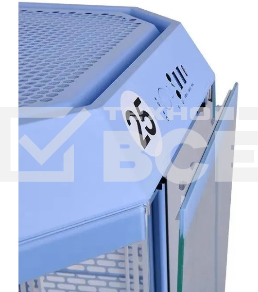 Корпус Thermaltake The Tower 300 Hydrangea голубой без БП miniITX 8x120mm 6x140mm 2xUSB3.0 audio bott PSU