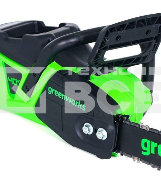 Цепная пила аккумуляторная GreenWorks GD40CS20Xk4, 40V, 40 см, 2000 Вт, бесщеточная,  c 1хАКБ 4 Ач И ЗУ (2008807UB)