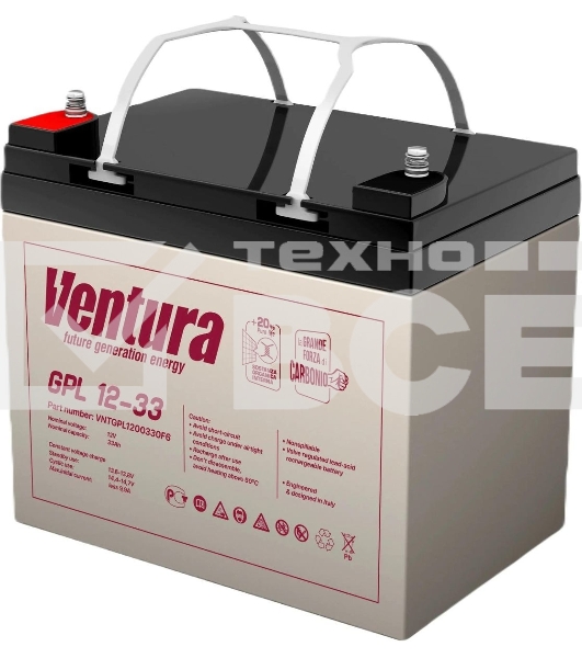 Аккумуляторная батаре для ИБП Ventura GPL 12-33, 12В, 33Ач, Клеммы: M6