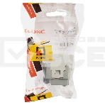 Розетка с крышкой модульная DKC 4400012 2P+E, с з/ш, 