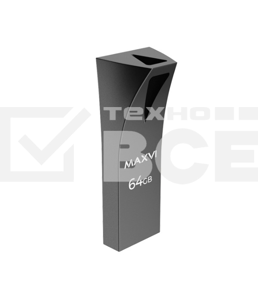 Флеш диск Maxvi MK2 64GB USB 2.0 dark grey
