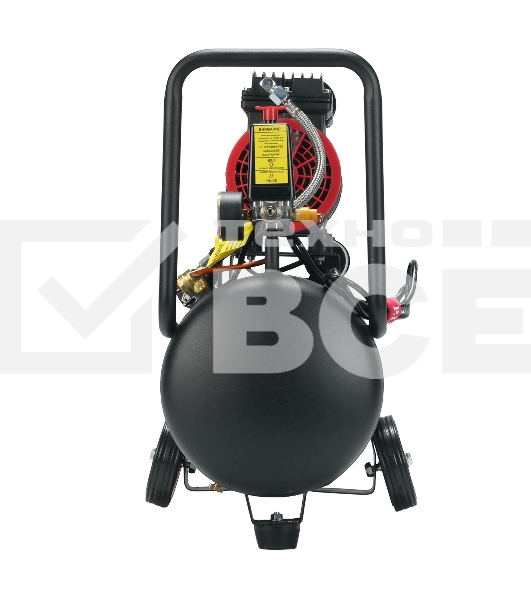 Компрессор поршневой P.I.T. PAC24-C1 безмасляный 110л/мин 24л 600Вт черный/красный