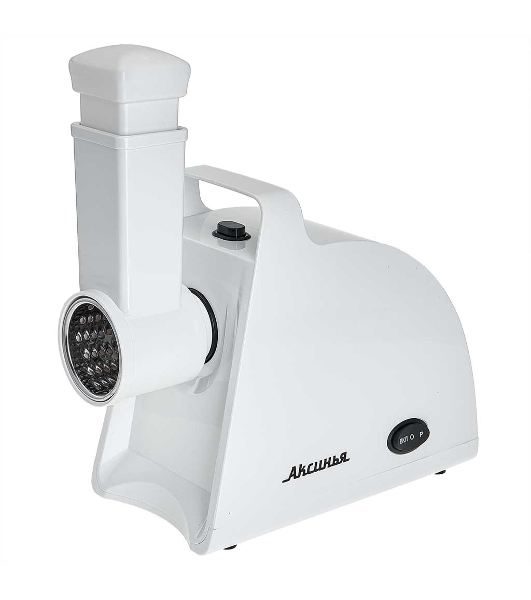 Мясорубка электрическая АКСИНЬЯ КС-2005С белый, 2000 Вт, 1.8 кг/мин, реверс, защита от перегрузки, насадки - 7