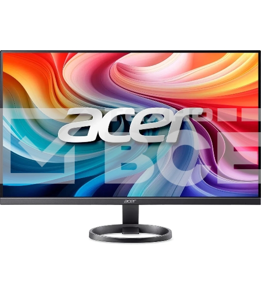 Монитор 27' Acer R272G0yi IPS 1920x1080, 120 Гц, 1 мс, 16:9, 250 кд/м², HDMI 1.4, VGA, FreeSync, черный и темно-серый