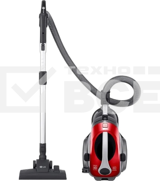 Пылесос LG VK89689HU красный, 380/1800 Вт, уборка сухая, пылесборник контейнер 1.2 л