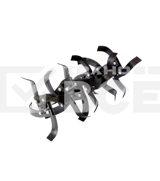 Мотоблок Denzel DPT-270X, 7 л.с., диск.сцеп, шир 90 см, глуб 35 см, фрез 3х4, ВОМ, передачи 2В/1Н