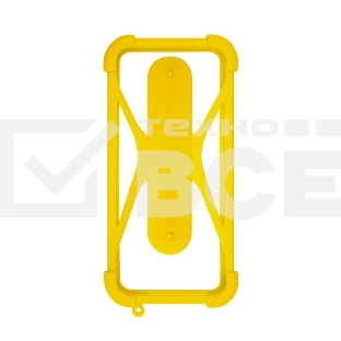 Чехол-бампер универсальный для смартфонов OLMIO #1, р. 4.5''-6.5'', желтый
