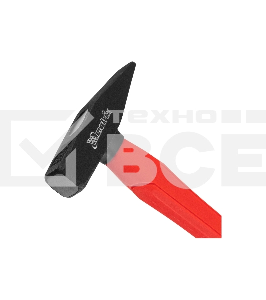 Молоток слесарный Matrix optimal 200 г, фибергласовая обрезиненная рукоятка, квадратный боек