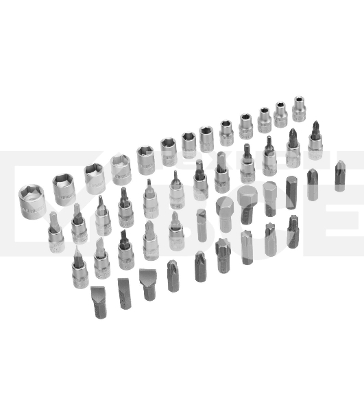 Набор инструментов Сибртех 13388 1/2', 1/4', пластиковый кейс, 94 предмета