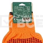 Перчатки Сибртех трикотажные, синтетическая нить, ПВХ-гель точка, оранжевый, L, 13 класс, фото8