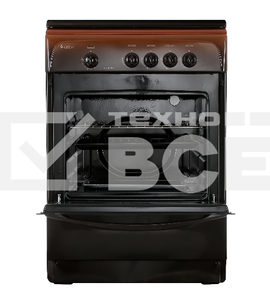 Плита газовая Gefest CG 60М C7 К83 коричневый, конфорок 4 шт, духовка 63 л, 60 см x 85 см x 60 см