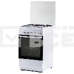 Плита комбинированная Flama L FK 1412 белый, конфорок 4 газовых, духовка 50 л, 50 см x 85 см x 60 см, фото2