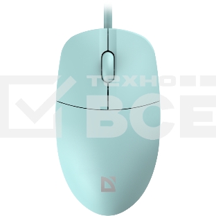 Мышь проводная Defender Azora MB-241 голубой, 1200 dpi, USB, кнопки - 3