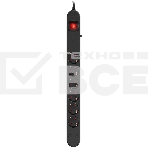 Сетевой фильтр Ippon NF-EU-3-16 3 м, 6 розеток, черный, коробка, фото9