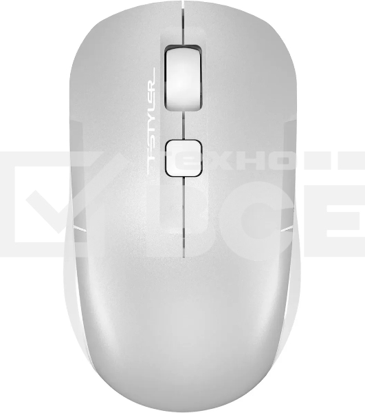 Мышь беспроводная A4Tech Fstyler FB26CS Air2 серебристый/белый, 2000 dpi, радиоканал, Bluetooth, USB, кнопки - 4