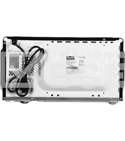 Микроволновая печь Galanz MOS-1706MB черный, 17 л, 700 Вт, переключатели - поворотный механизм