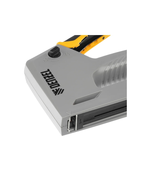 Степлер мебельный, пластиковый корпус, тип 53, 6-14 мм, тип 300, 15 мм, тип 500, 15 мм Denzel