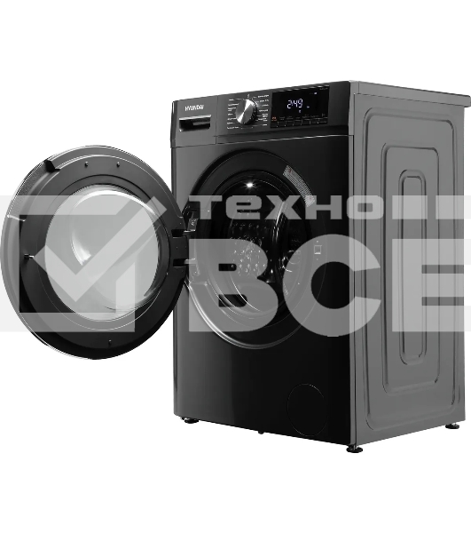 Стиральная машина Hyundai WFD9403 темно-серый, загрузка фронтальная 10кг, 1400 об/мин., класс: B