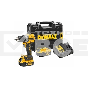 Дрель-шуруповерт DeWalt DCD805P2T-QW, Аккумуляторная, 18В, 2 АКБ, Кейс