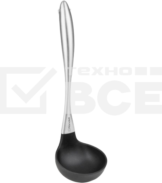 Половник Rondell Modern RD-1743, черный/серебристый