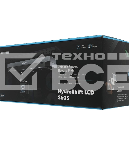 Система водяного охлаждения Lian-Li HydroShift LCD 360S Soc-AM5/AM4/1700 черный 4-pin 29.8dB Al+Cu LCD 330W Ret (G89.GHSLCD36SB.R0)