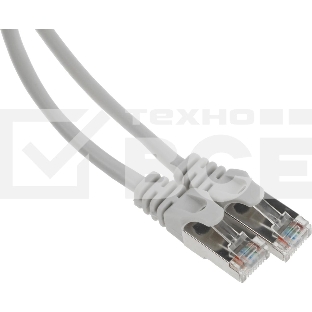Патч-корд Premier PP22-0.5M 1000Гбит/с FTP 4 пары cat.5E CCA molded 0.5м серый RJ-45 (m)-RJ-45 (m)