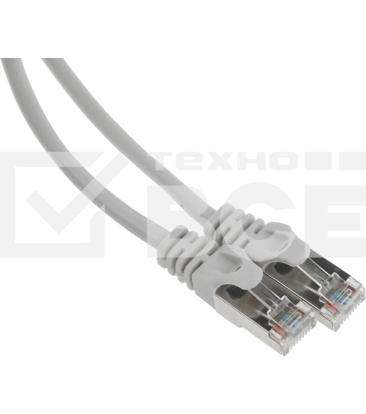 Патч-корд Premier PP22-0.5M 1000Гбит/с FTP 4 пары cat.5E CCA molded 0.5м серый RJ-45 (m)-RJ-45 (m)