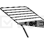 Сушилка для белья НИКА СБТ18/Ч напольная, 18 м, черный, рабочее полотно из труб D-10 мм, фото4