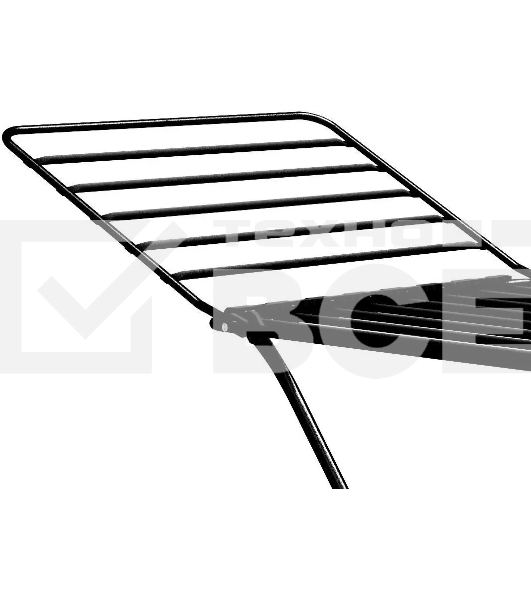 Сушилка для белья НИКА СБТ18/Ч напольная, 18 м, черный, рабочее полотно из труб D-10 мм