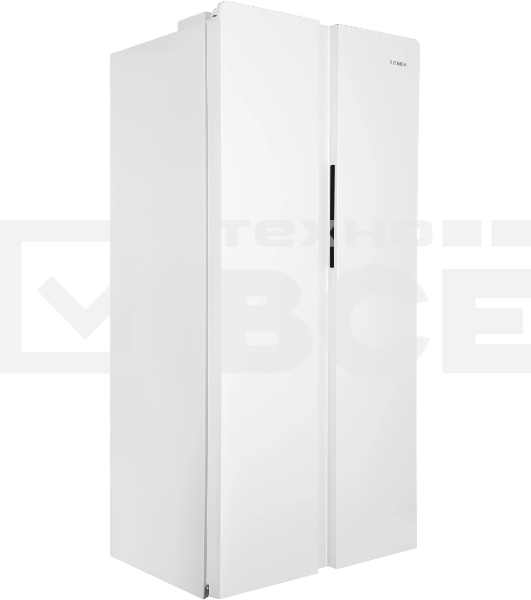 Холодильник Hyundai CS45082F белый двухкамерный 270/180л морозилка снизу, No Frost, Side by Side