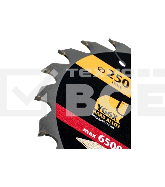 Пильный диск по дереву Denzel ф250 х 30 мм, 24 зубьев 733567