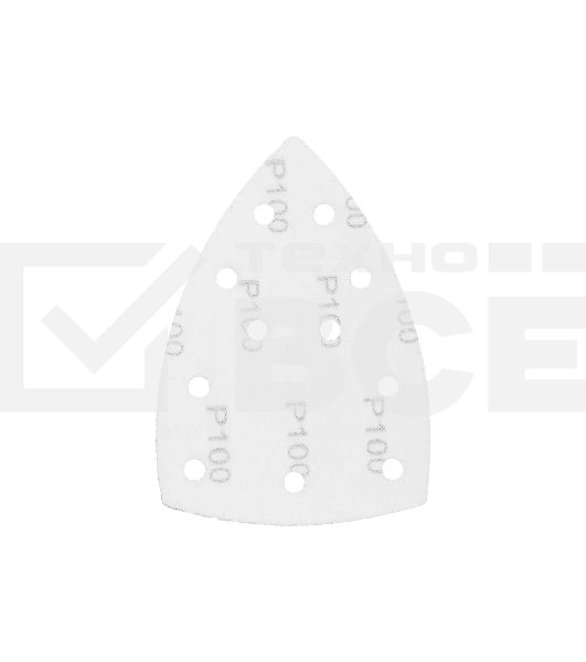 Треугольник абразивный Denzel на ворc. подложке под 