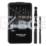 Набор сверл по металлу HSS (1-13мм, 25 шт) Deli DH-MHZ025-ED1 металлический кейс, фото5