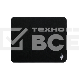 Коврик для мыши Gembird MP-BLACK-S, черный, 220х180х2мм, ткань/резина, пакет