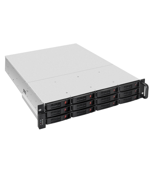 Серверный корпус ExeGate Pro 2U550-HS12 (RM 19', высота 2U, глубина 550, Redundant БП 2x550W, 12xHotSwap, USB)